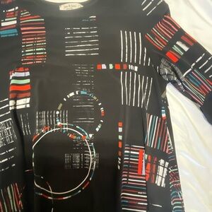 Jess and Jane Black Abstract Design